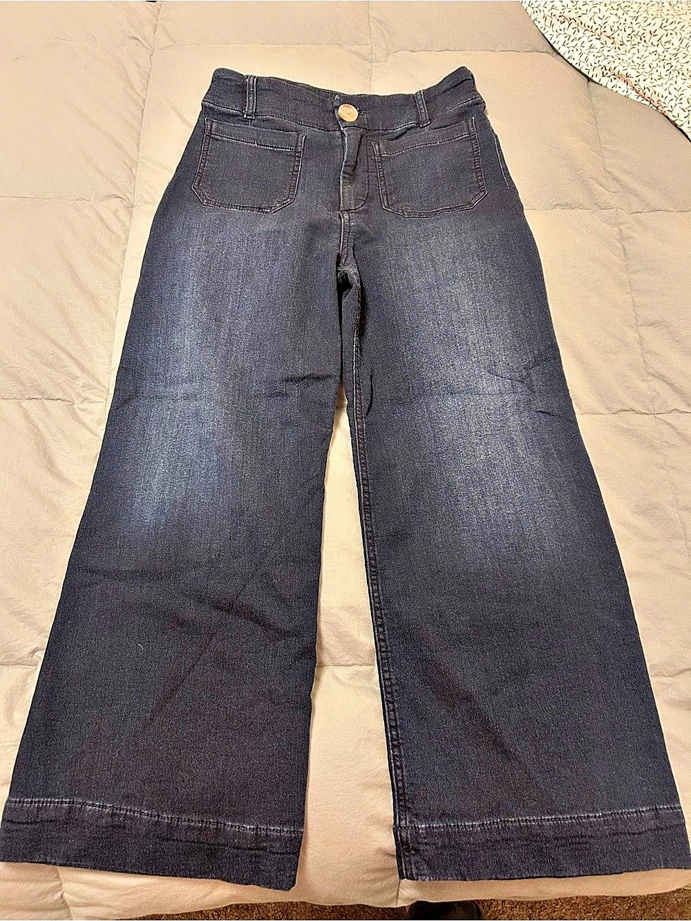Maeve The Colette Cropped Wide-Leg Jeans size 26